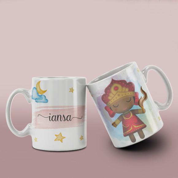 Caneca Ceramica Orixás Religiosa /col12 Dv