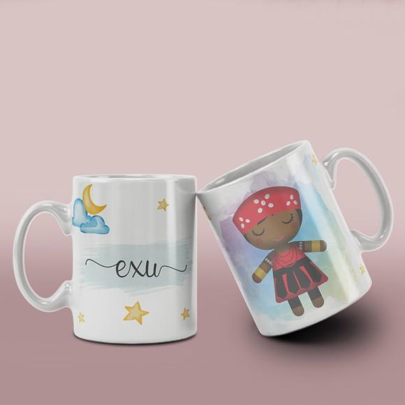 Caneca Ceramica Orixás Religiosa /col12 Dv