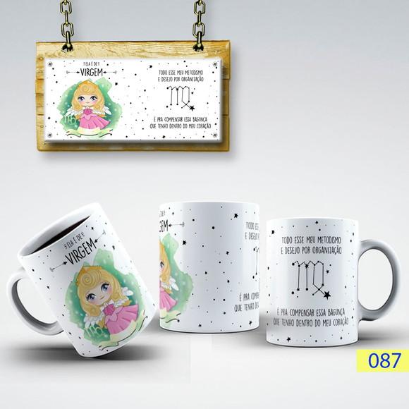 Caneca de Porcelana Signos Astrológicos Presente Perfeito