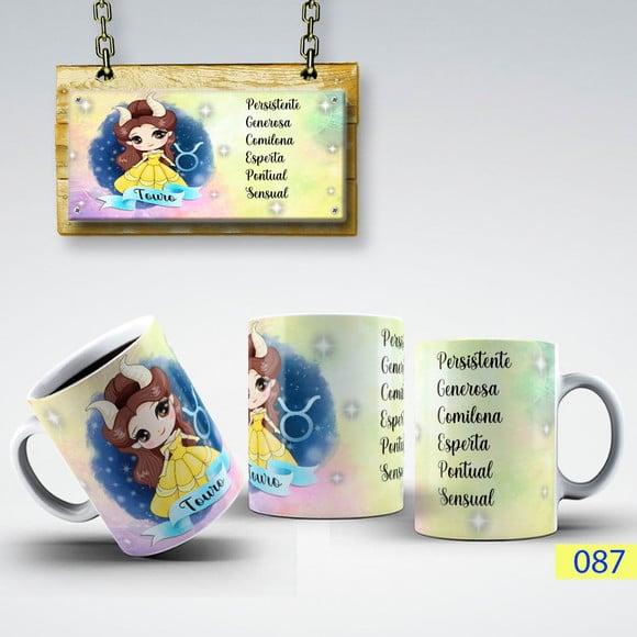 Caneca de Porcelana Signos Astrológicos Presente Perfeito