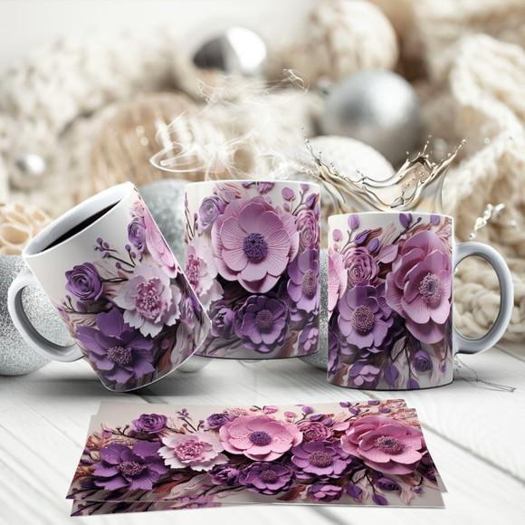 Caneca Floral em Porcelana ? Delicadeza e Estilo