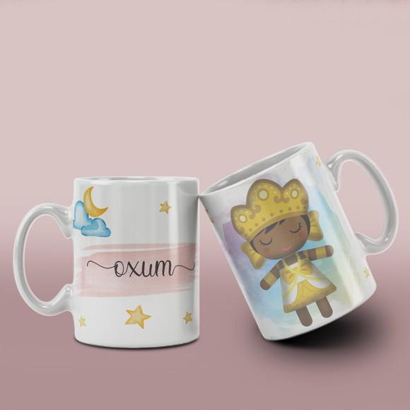 Caneca Orixás Religiosa Ceramica /col12 Dv