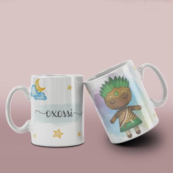Caneca Orixás Religiosa Ceramica /col12 Dv