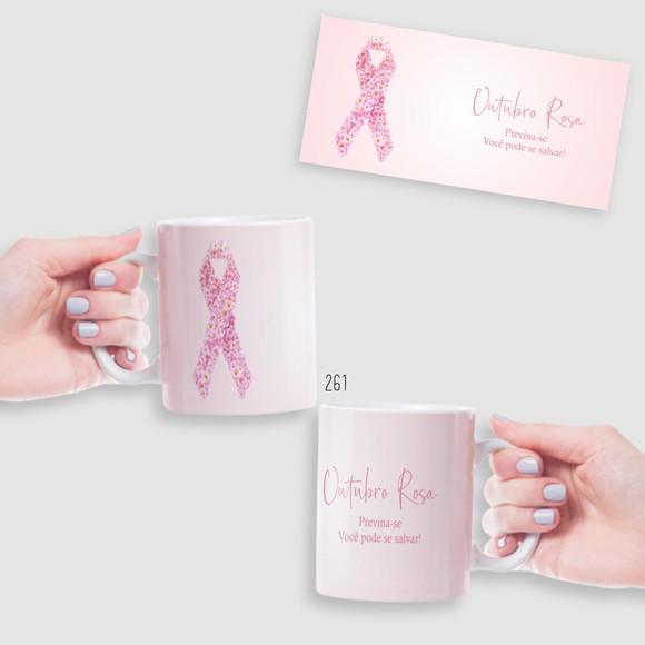 Caneca Outubro Rosa: Amor e Prevenção Todos os Dias