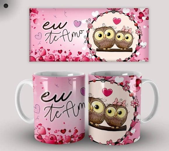 Caneca Porcelana Dia dos Namorados Paixão