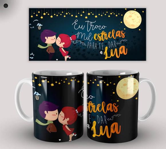 Caneca Porcelana Dia dos Namorados Amor