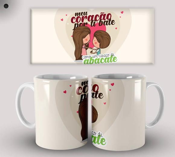Caneca Porcelana Dia dos Namorados Amor