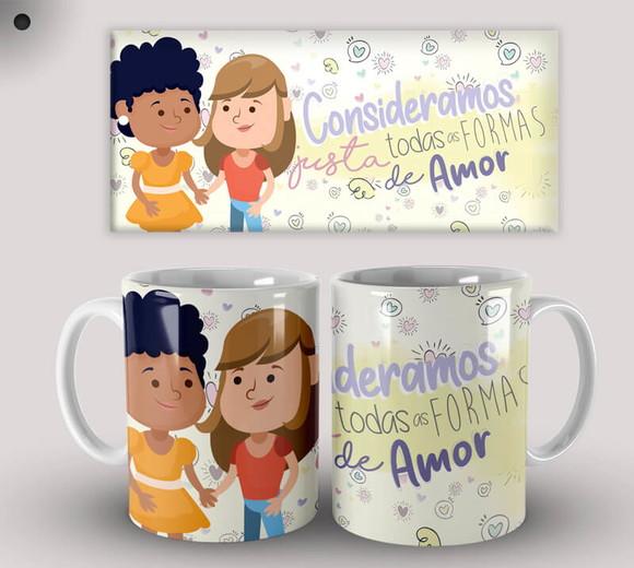 Caneca Porcelana Dia dos Namorados Paixão