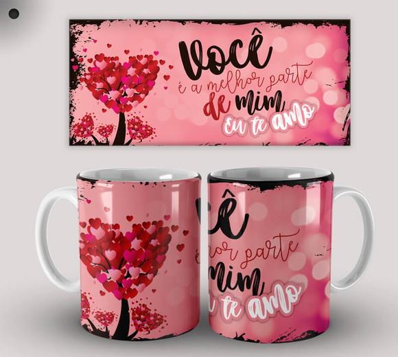 Caneca Porcelana Dia dos Namorados Paixão