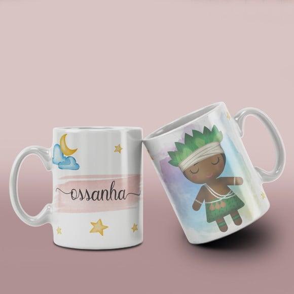 Caneca Religiosa Ceramica Orixás /col12 Dv
