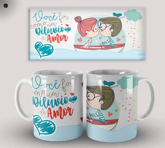 Caneca Porcelana Dia dos Namorados Personalizada