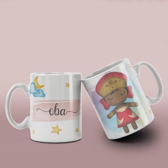 Caneca Religiosa Ceramica Orixás /col12 Dv