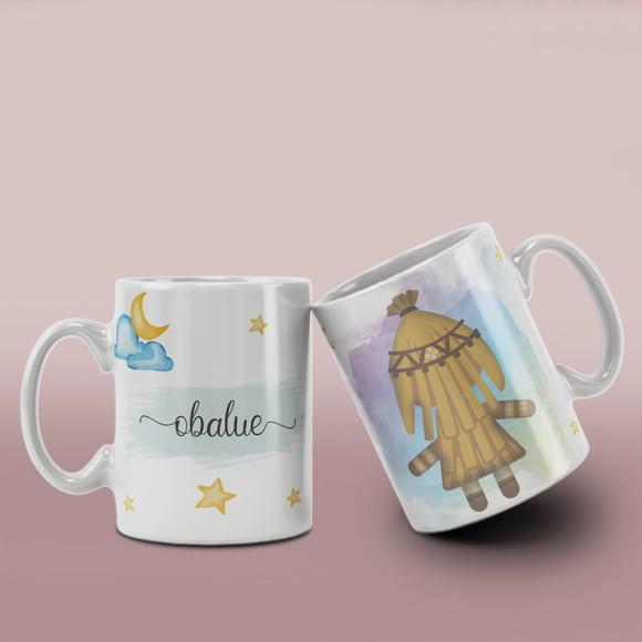Caneca Religiosa Ceramica Orixás /col12 Dv