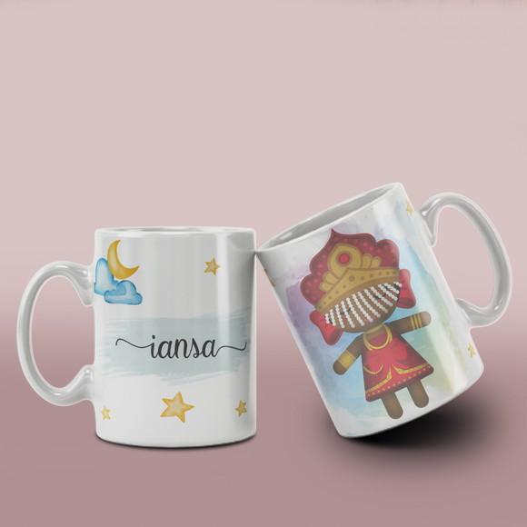 Caneca Religiosa Orixás ? Porcelana /col12 Dv