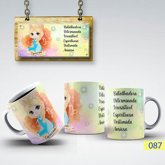 Caneca Signo Princesas- Porcelana Presente Criativo