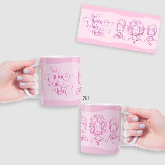 Caneca Solidária Outubro Rosa ? Conscientize e Cuide-se
