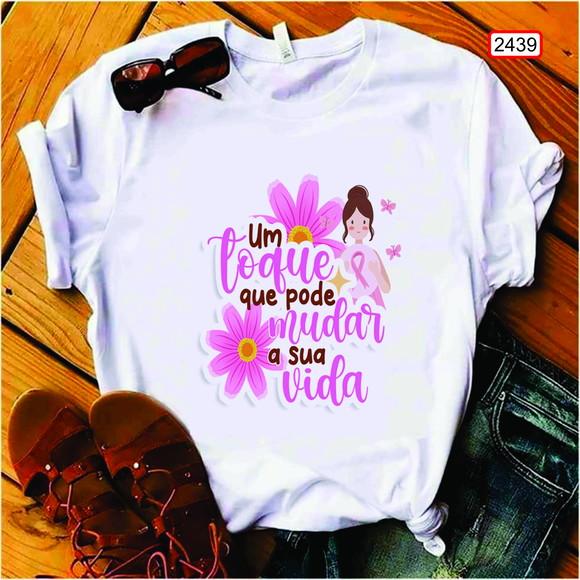 Continua: Camiseta Outubro Rosa Mais Que Uma Camisa, Uma Cau