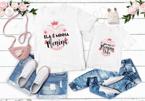 Kit 2 Camisas Dia das Mães ? Estampa Exclusiva Mãe e Filho(a