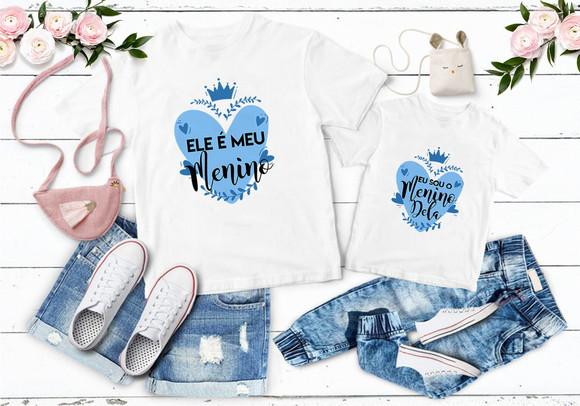 Kit 2 Camisas Dia das Mães ? Estampa Exclusiva Mãe e Filho(a