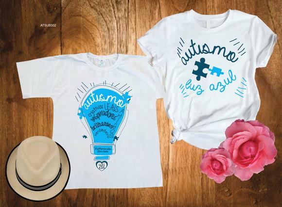 Kit 2 Camiseta Autismo ? Respeito, Amor e Inclusão