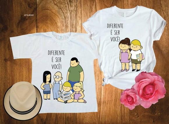Kit 2 Camiseta Autismo Diferente É Ser Você