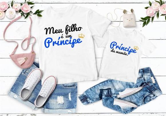 Kit 2 Camisetas Dia das Mães Personalizadas ? Principe
