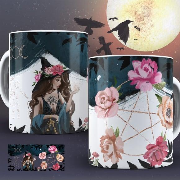 Kit 2 Canecas Personalizada Halloween ? Caveiras e Coleção 2