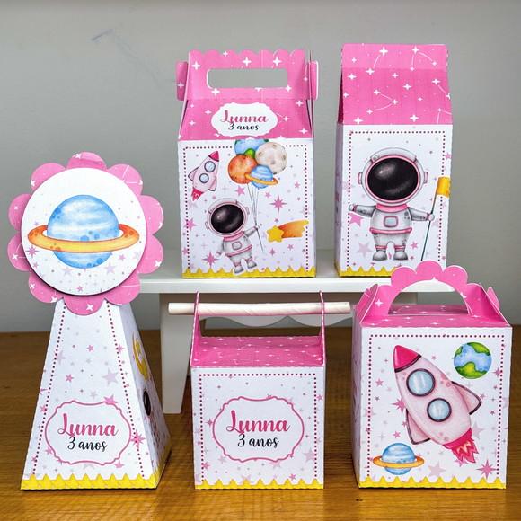 Kit 20 Caixas Astronalta Personalizada (pegue e Monte)