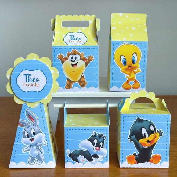 Kit 20 Caixas Baby Looney Tunes, Caixa Person(pegue e Monte)
