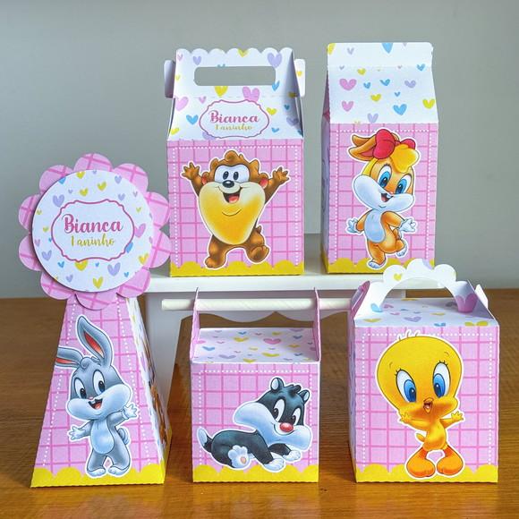 Kit 20 Caixas Baby Looney Tunes,menina (pegue e Monte)