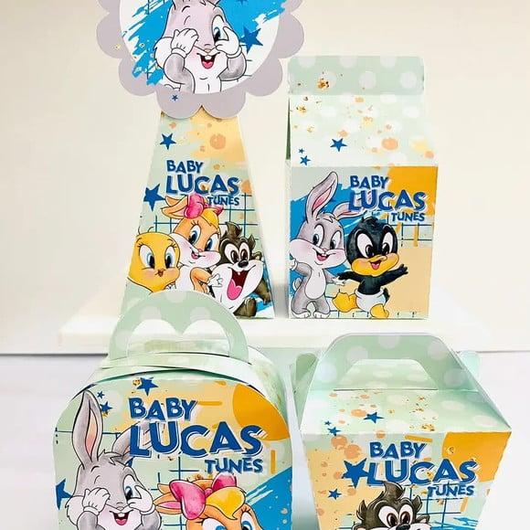 Kit 28 Caixa Looney Tunes Lembrancinha Aniversário