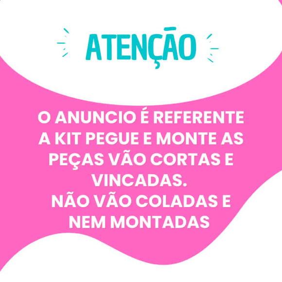 Kit 25 Itens Pegue e Monte Borboletas Personalizado