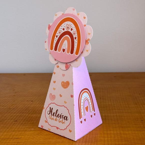 Kit 30 Caixas Arco Iris Personalizada (pegue e Monte)