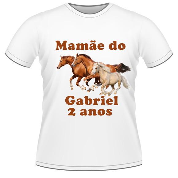 Kit 4 Camisetas Camisa Cavalos Personalizada