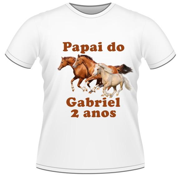Kit 4 Camisetas Camisa Cavalos Personalizada