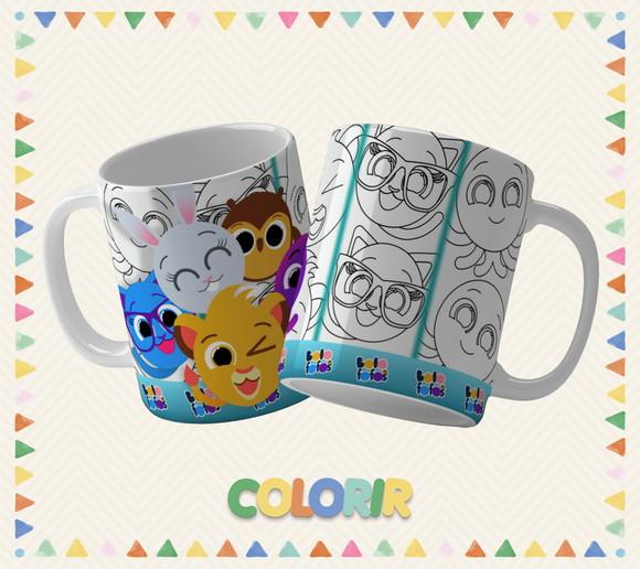 Kit 5 Canecas Dia das Crianças ? Presente Criativo -colori