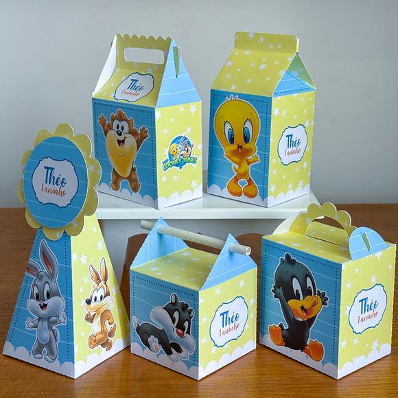 Kit 5 Lembrancinhas Baby Looney Tunes / Pegue e Monte