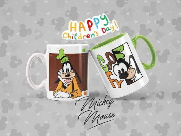 Kit com 5 Canecas Dia das Crianças Desenho Infantil