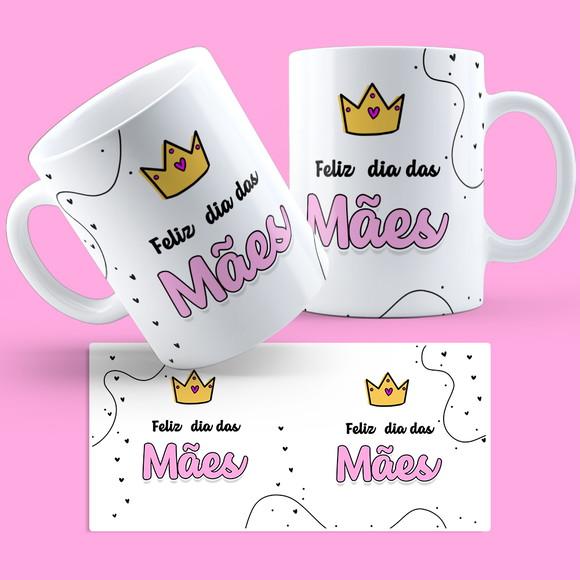 Kit com Duas Caneca Dia das Mães