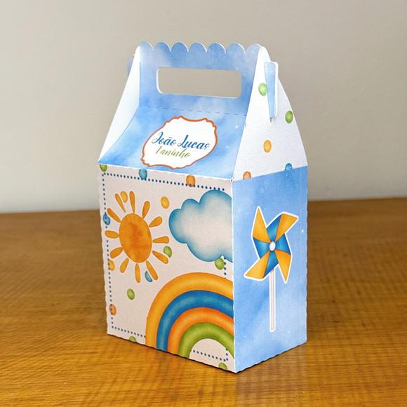 Kit Festa 20 Caixa Aniversário Volta ao Sol Personalizada