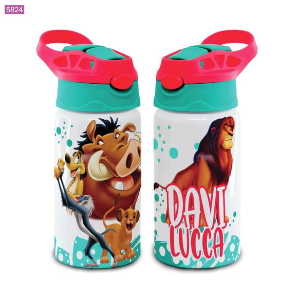 Squeeze Rei Leão Volta Ás Aulas Bico Silicone Infantil-nome