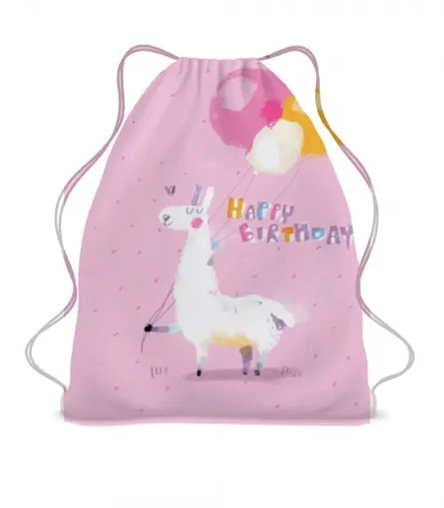 20 Bolsinha Sacochila Mochila Lhama - Lembrancinha Lhama