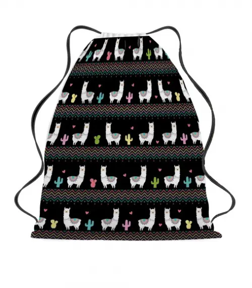 20 Bolsinha Sacochila Mochila Lhama - Lembrancinha Lhama