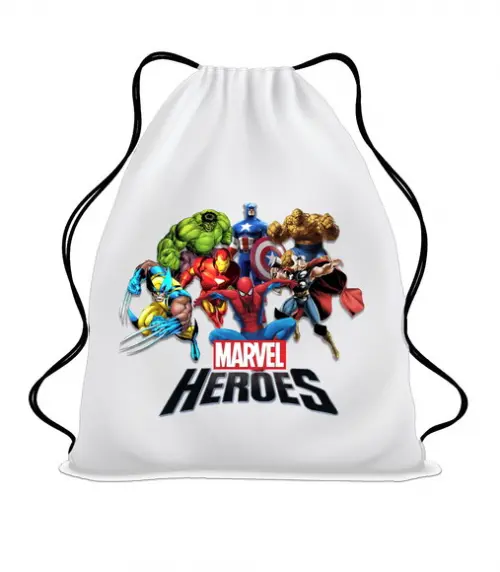 20 Mochila Sacochila Mochilinha Super Heróis