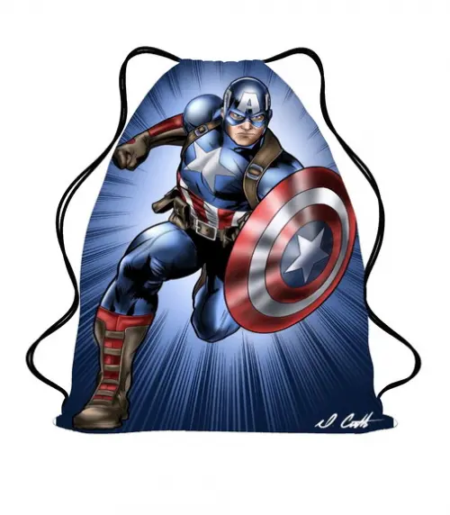 25 Sacochila Mochila Sacolinha Personalizada Capitão América