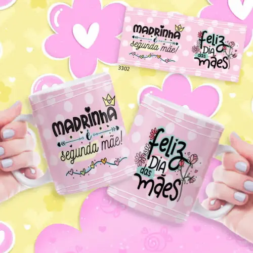 Aneca de Porcelana Personalizada Mãe Presente Dia das Mães
