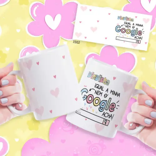 Caneca de Porcelana Personalizada Dia das Mãe Presente