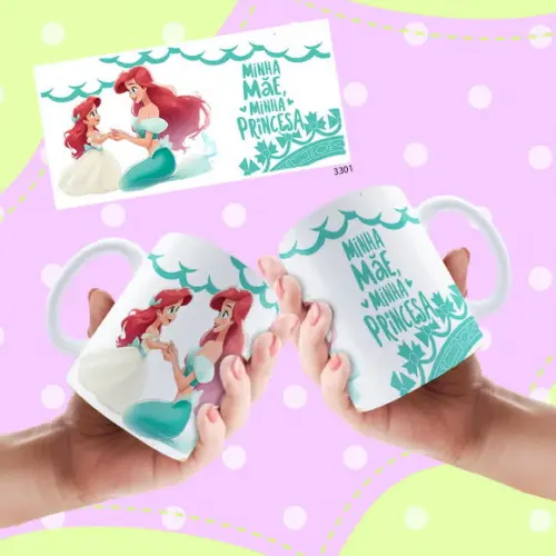 Caneca de Porcelana Personalizada Dia das Mães Presente Cria