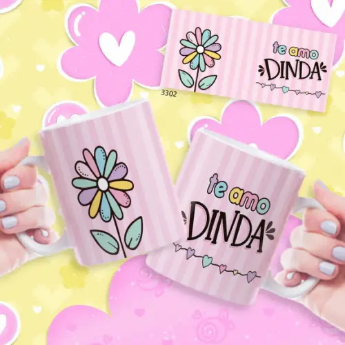 Caneca de Porcelana Personalizada Dia das Mãe Presente Criat