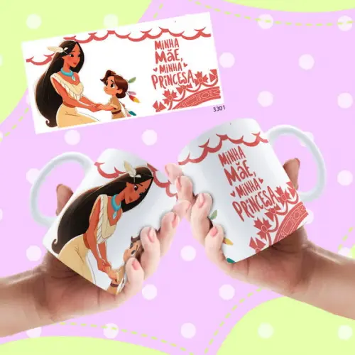 Caneca de Porcelana Personalizada Dia das Mães Presente Cria